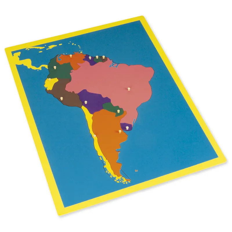 TimeTEX Puzzlekarte Südamerika "Montessori Premium"