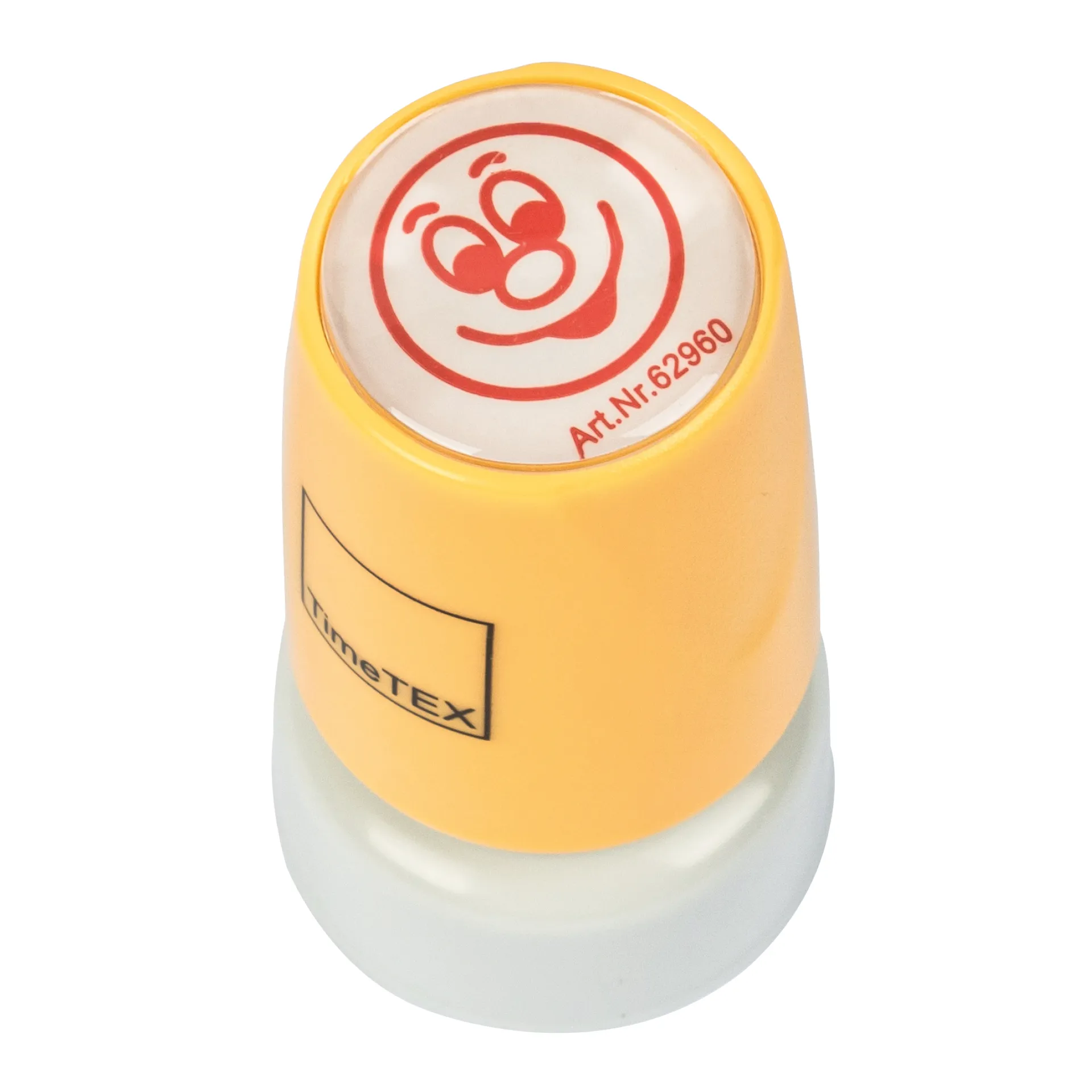 Siebdruck-Stempel "Perpetuum", "Gesicht lachend"