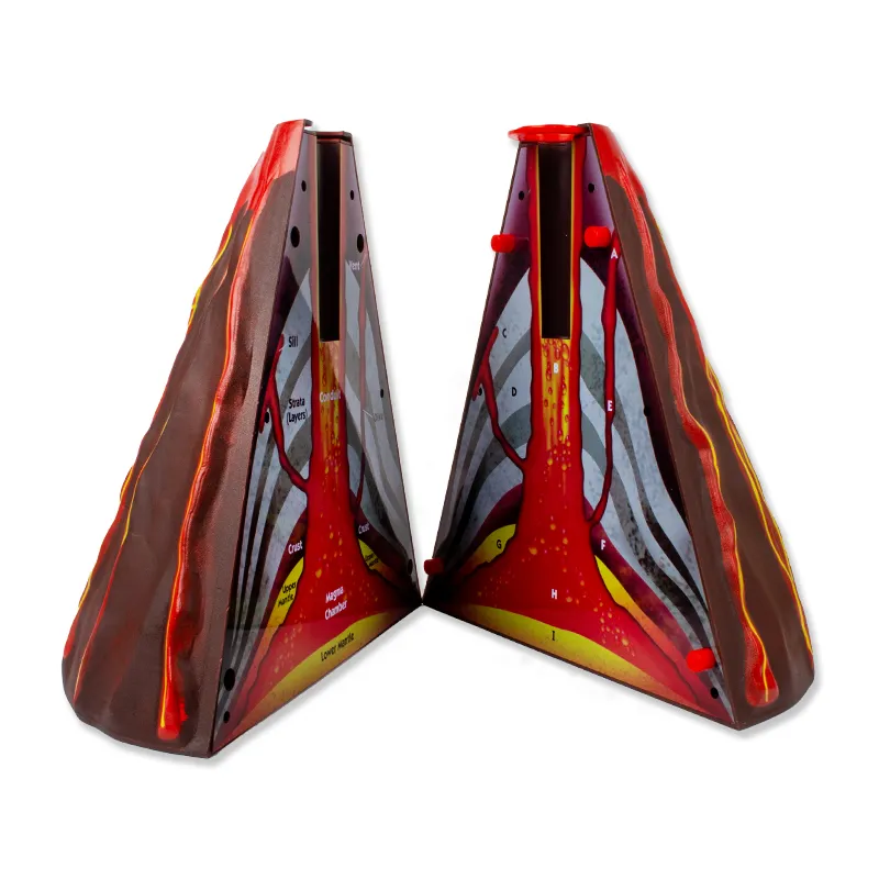 Vulkan-Modell mit Querschnitt