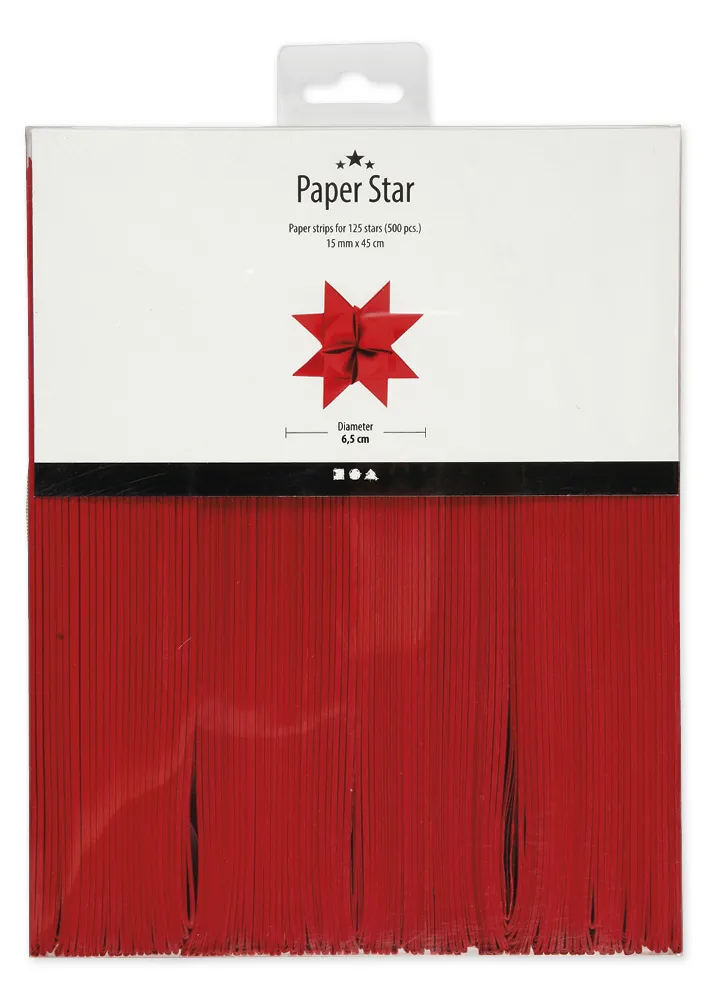 Bastelset "Kleine rote Fröbelsterne", für 125 Sterne