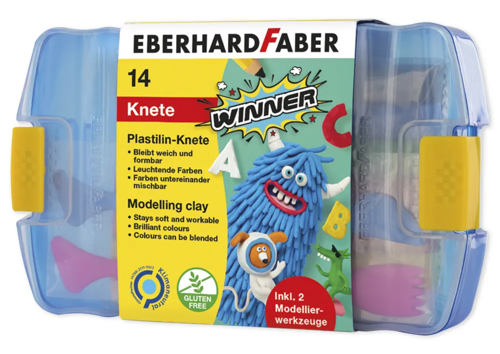 Eberhard Faber Winner Plastilin-Knete, Set in der Box