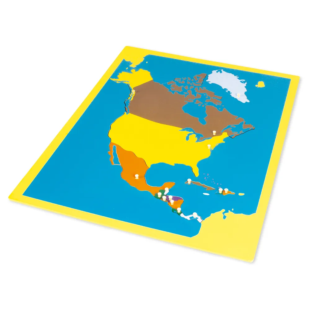 TimeTEX Puzzlekarte Nordamerika "Montessori Premium"
