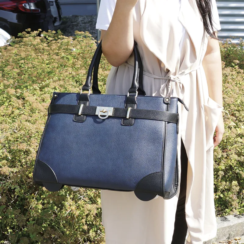 TimeTEX Handtaschen-Trolley "Bella", blau-schwarz