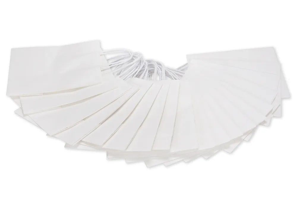 Papiertüten mit Henkel, 16x12x5 cm, 20 Stück