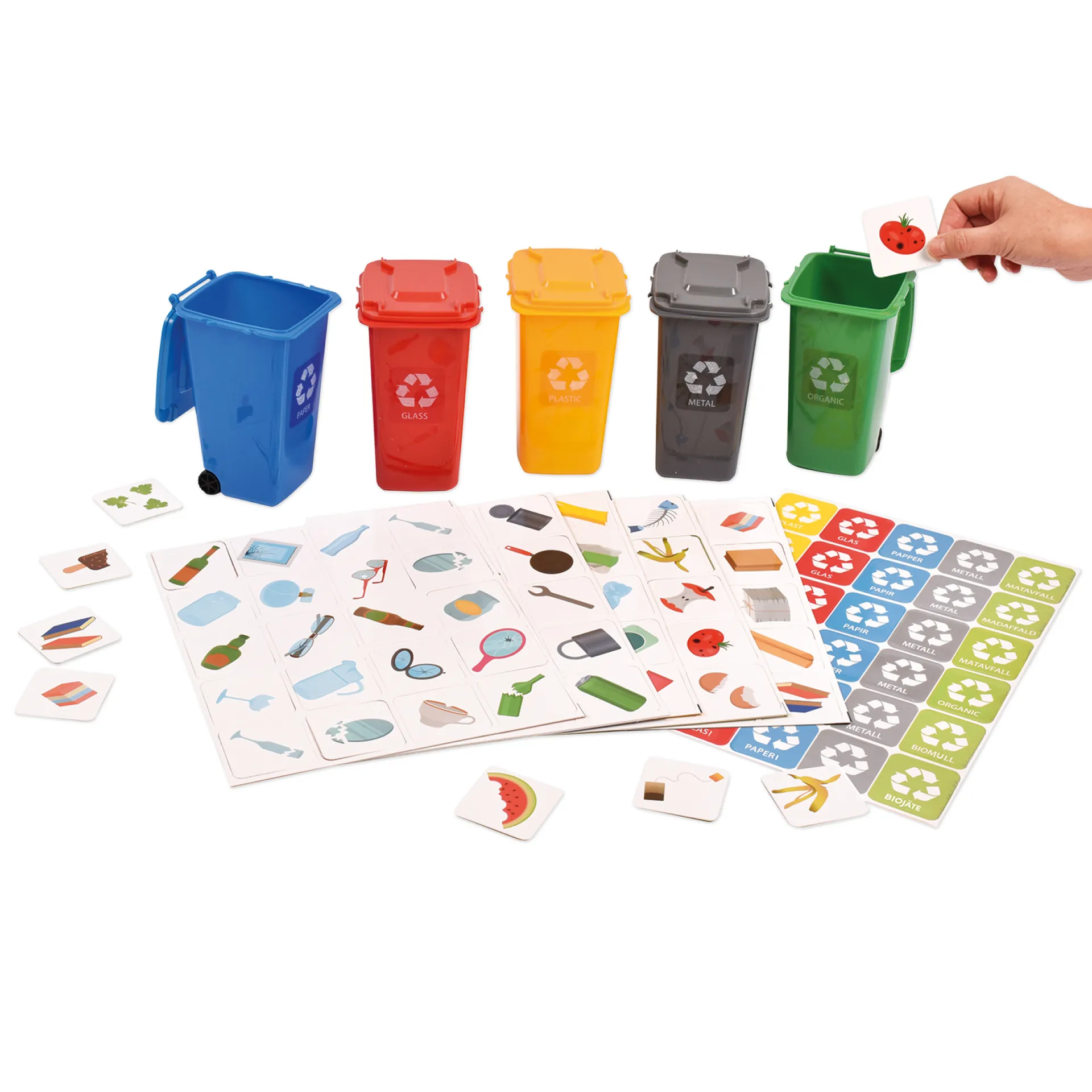 Set "Recycling-Tonnen", 105-tlg.