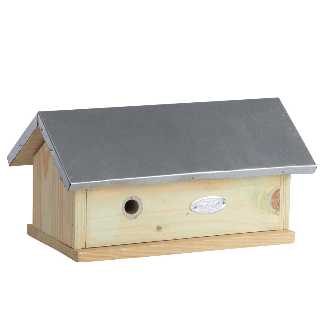 Hummelhaus, aufklappbar zur Beobachtung