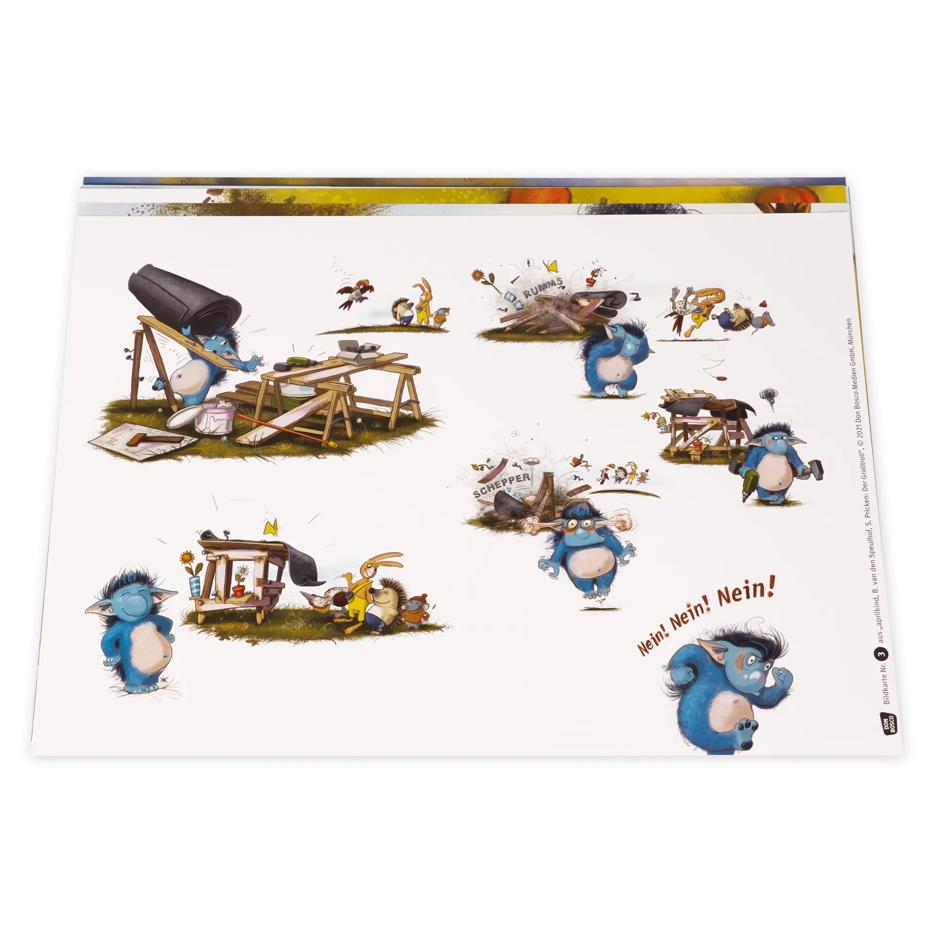 Bildergeschichten-Karten "Der Grolltroll", 15-tlg.