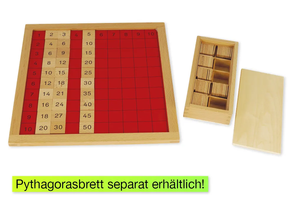 TimeTEX Kontrolltafel für das Pythagorasbrett "Montessori Premium"