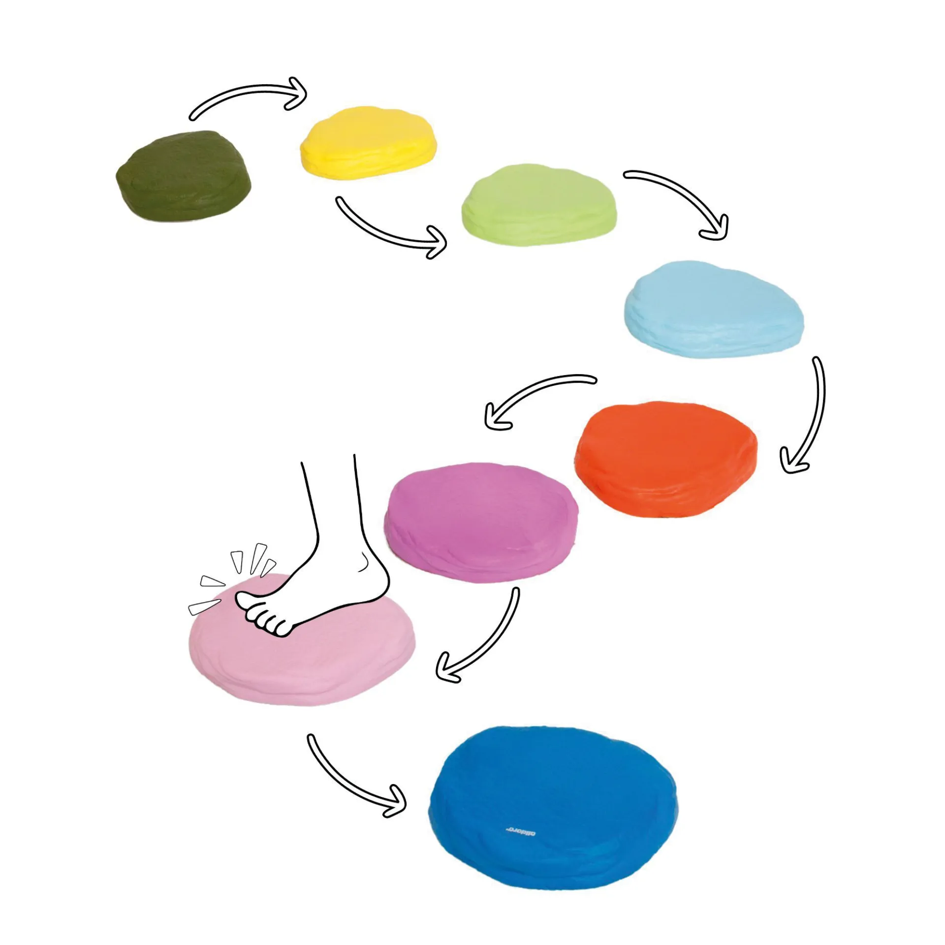 Balancier-Steine, 18x15 cm, 8 Stück