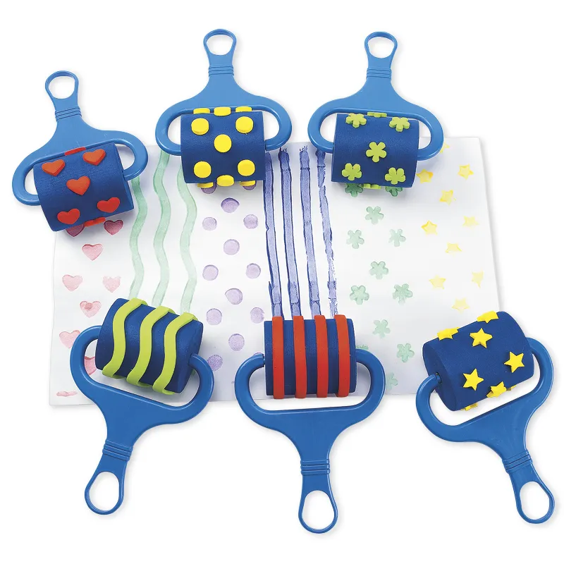 Roll-Stempel aus Moosgummi, 6-tlg.