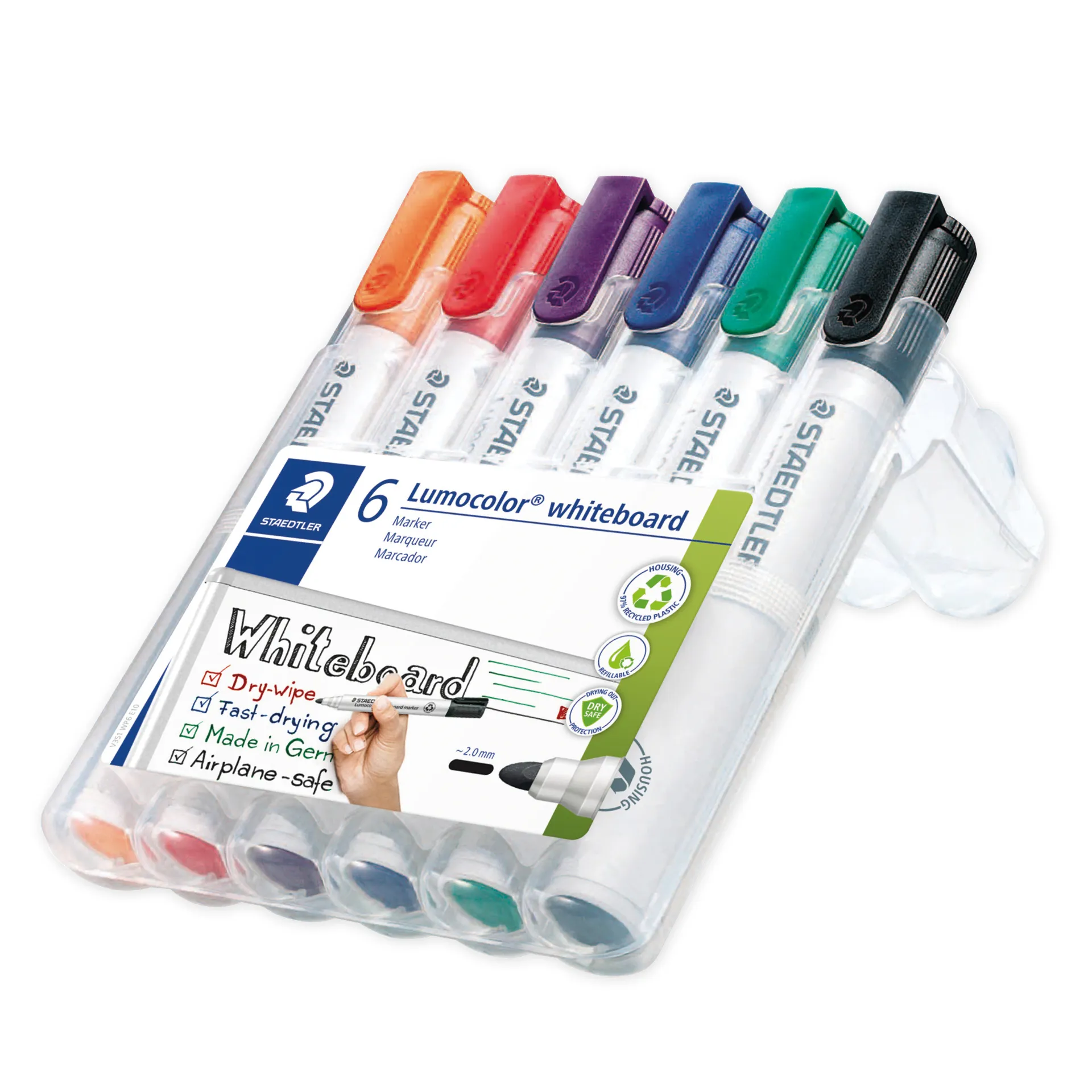 Staedtler Lumocolor Whiteboard-Marker, 6-tlg.