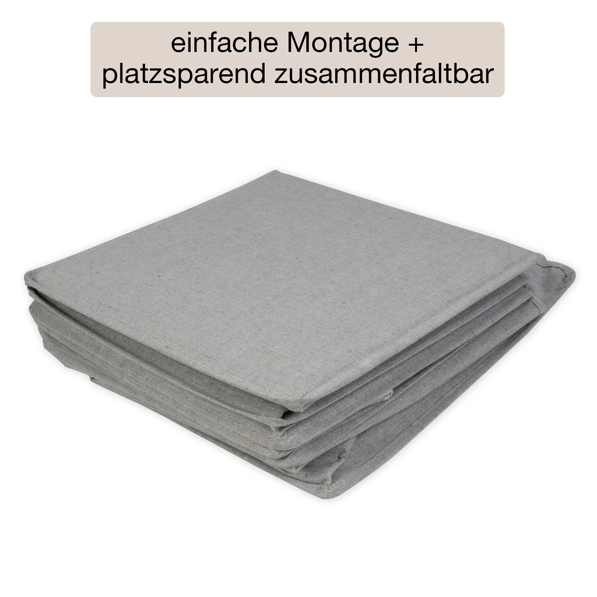 TimeTEX Hänge-Regal "Origami" A4 mit 5 Fächern, aus Stoff, hellgrau