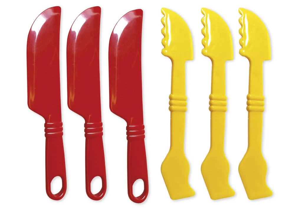 Knet-Schneidewerkzeug, 6-tlg.