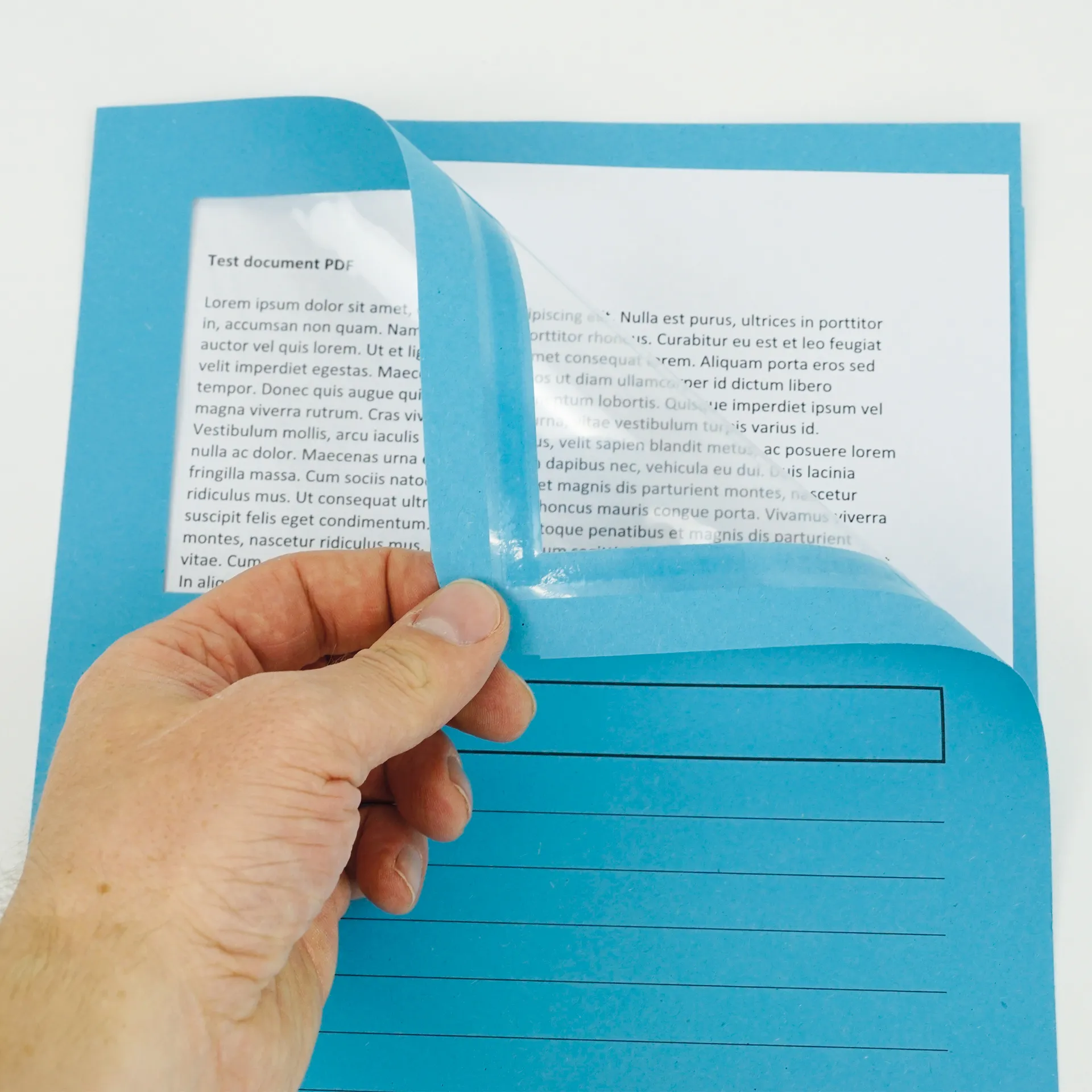 Set Dokumenten-Hüllen aus Pappe A4-Plus, 10 Stück, farbig