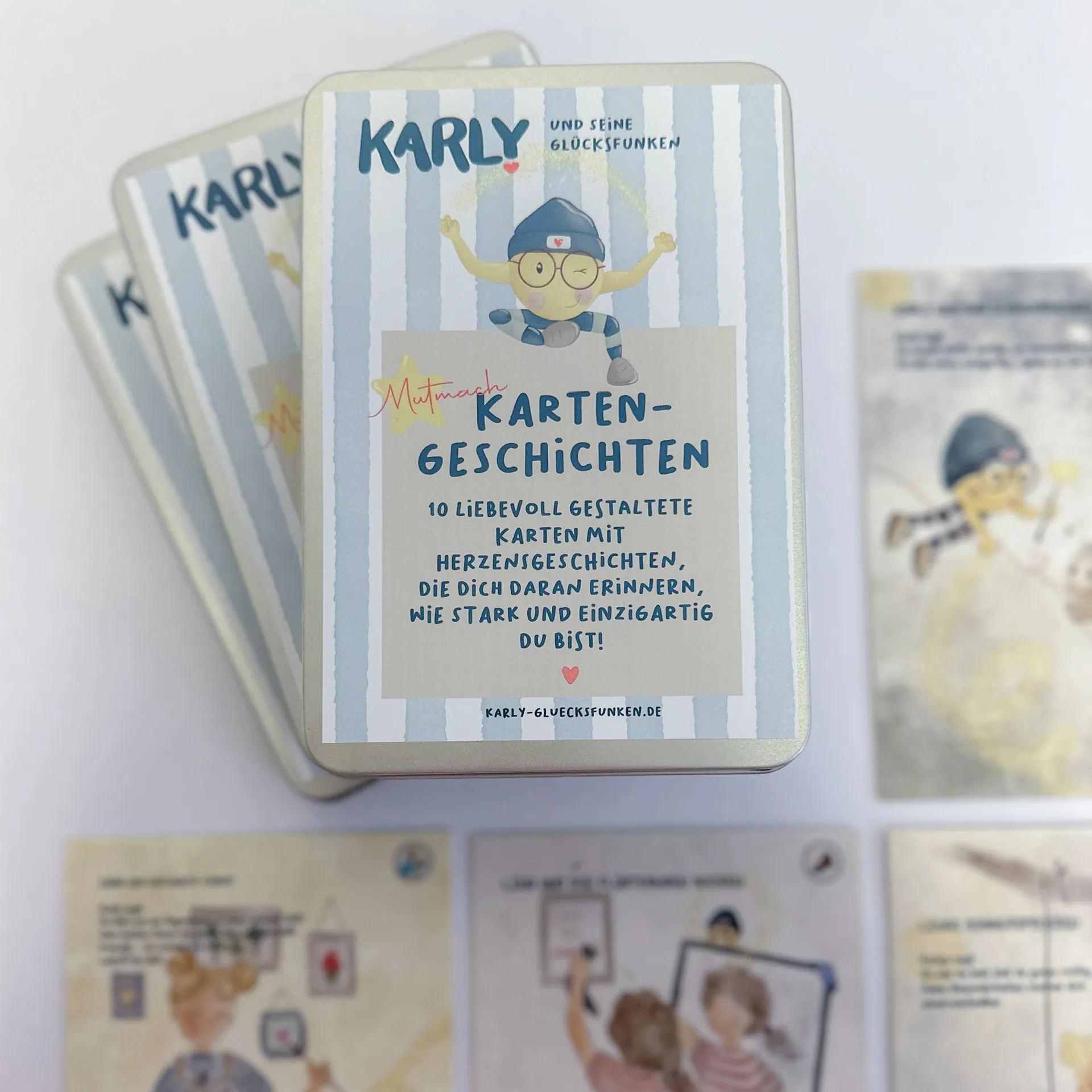KARLY Mutmachgeschichten in der Dose, 10 Karten