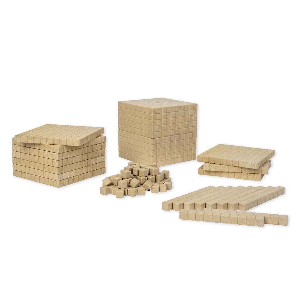 Dienes Grundsortiment, 121-tlg., Zahlenraum 1.000, naturfarben