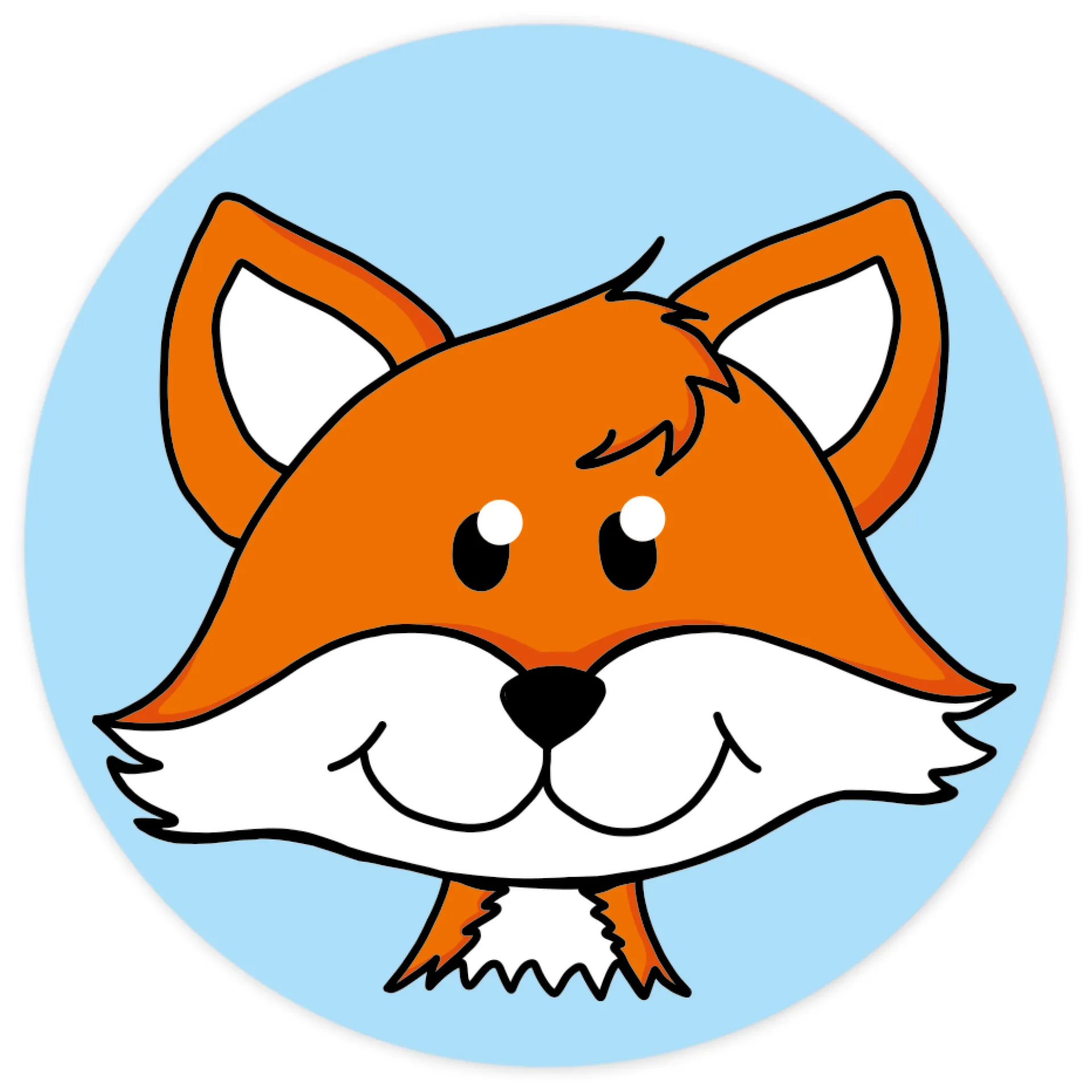 Belobigungs-Aufkleber "Fuchs" in Spender-Box, 500 Stück