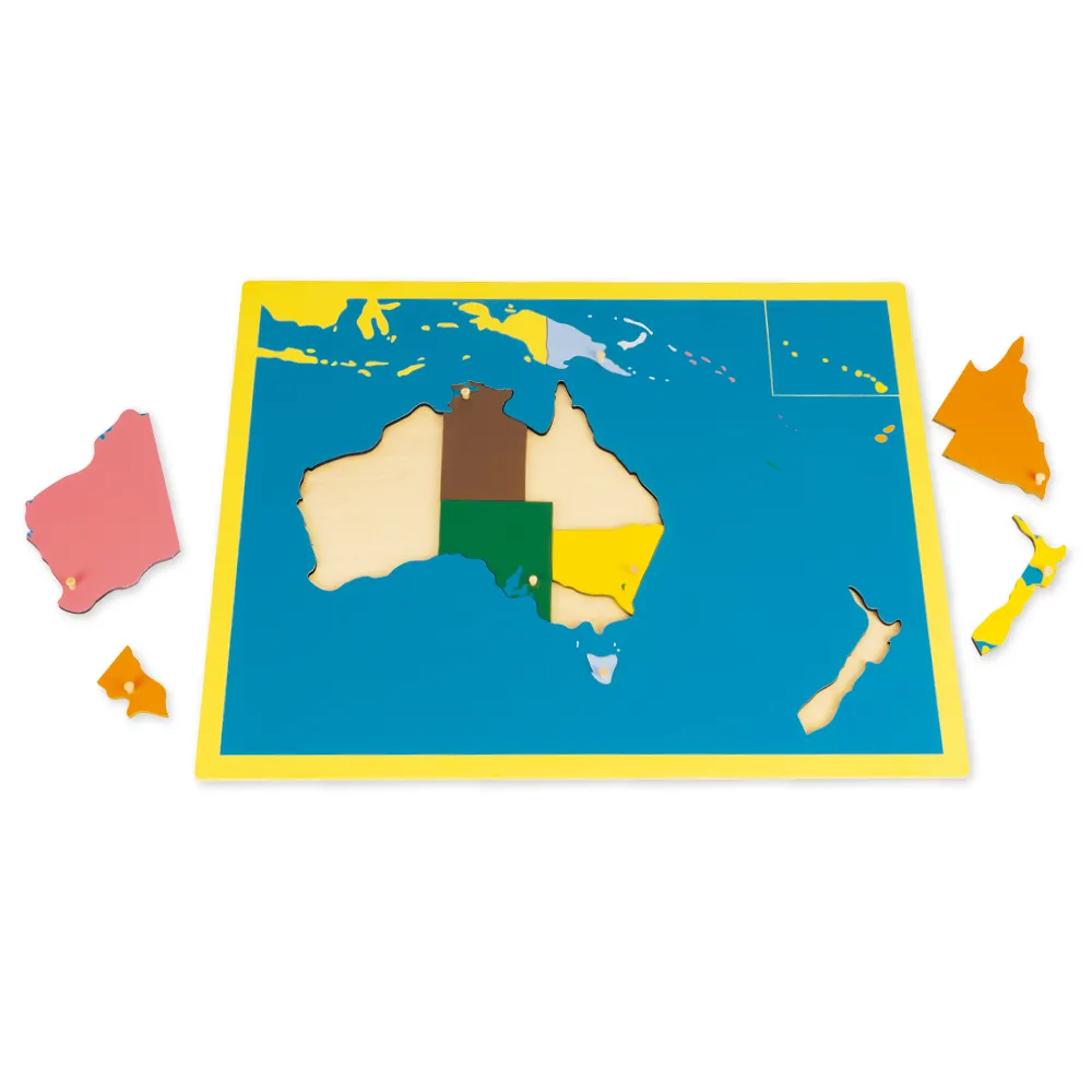 TimeTEX Puzzlekarte Ozeanien "Montessori Premium"