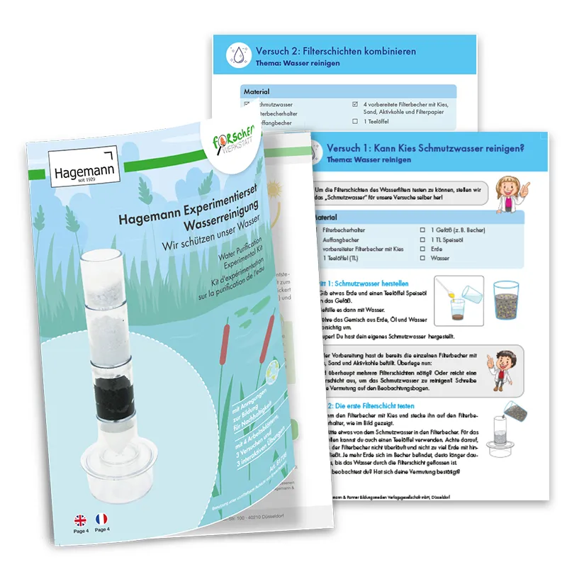 Hagemann Experimentierset Wasserreinigung