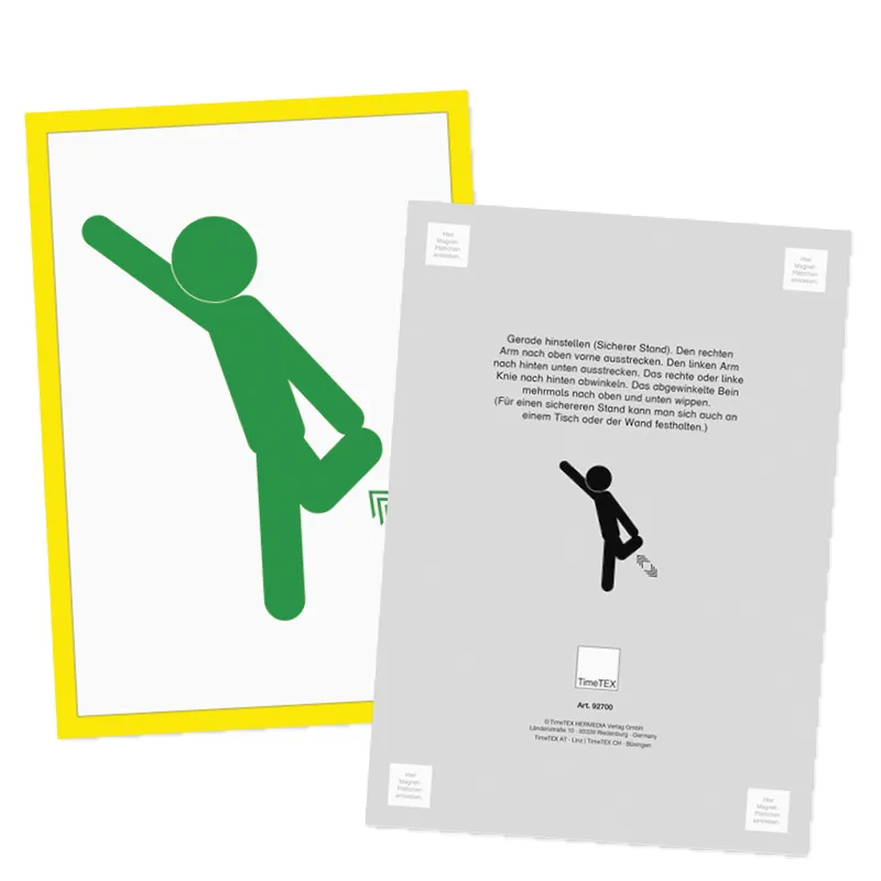 Aktivitäten-Karten XL A4 "Bewegtes Lernen", magnetisch, 26-tlg.