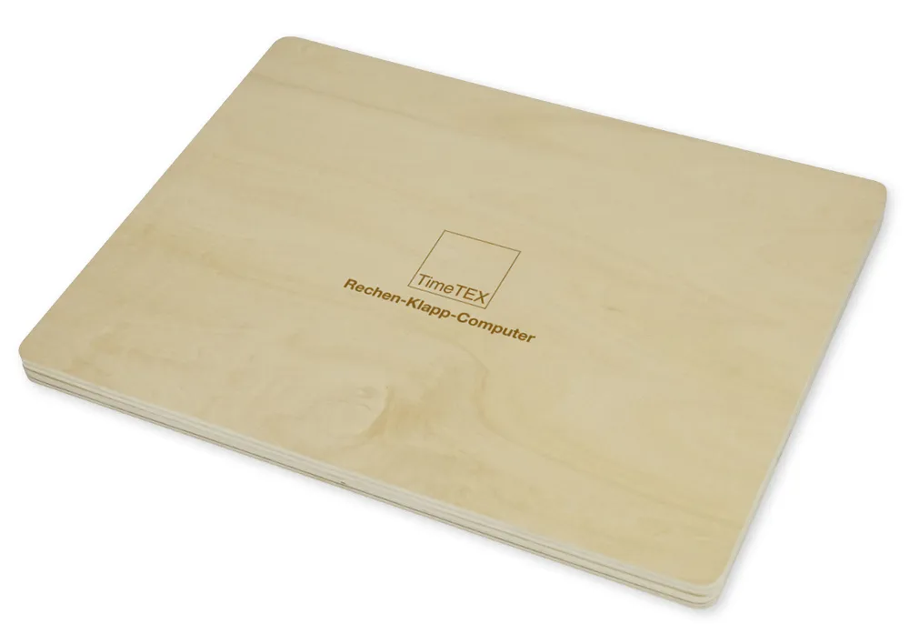 TimeTEX Rechen-Klapp-Computer, 189-tlg., Holz, magnetisch