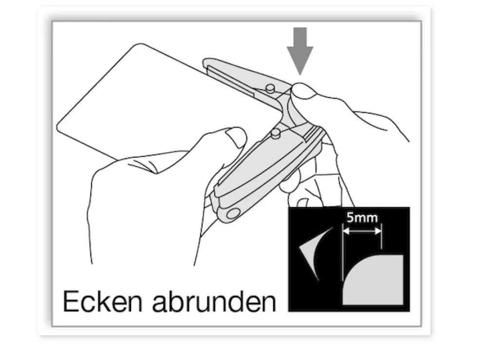Eckabrunder Plus für Laminierfolien + Papier