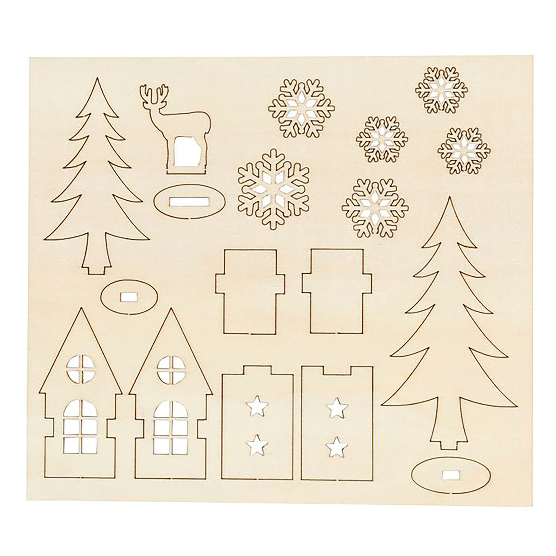 Bastelset Holzfiguren "Winterzauber"