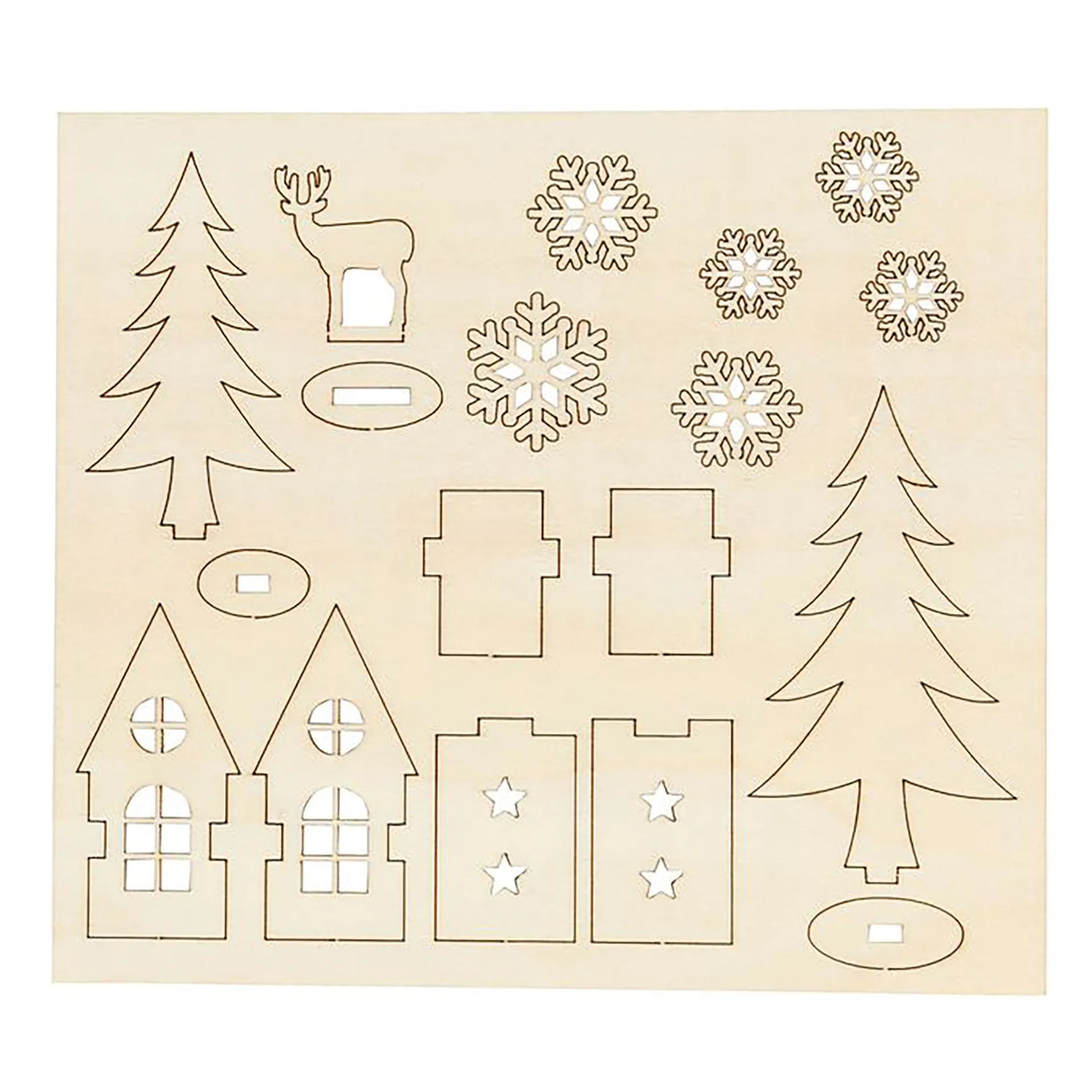 Bastelset Holzfiguren "Winterzauber"