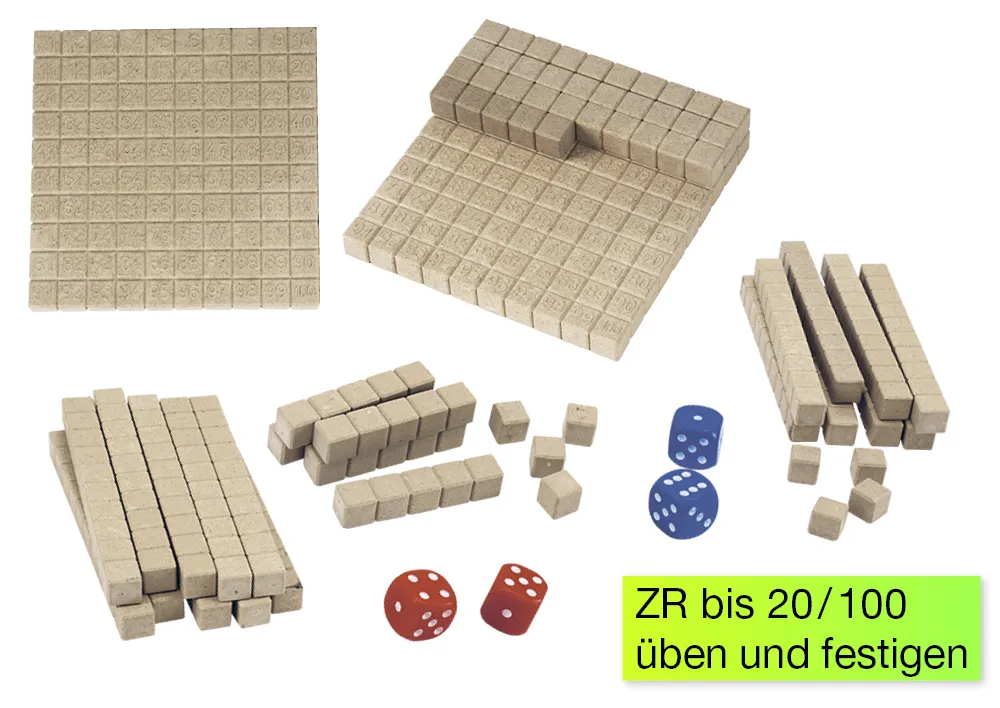 Mathe-Spiel "Hunderterraum", 62-tlg.