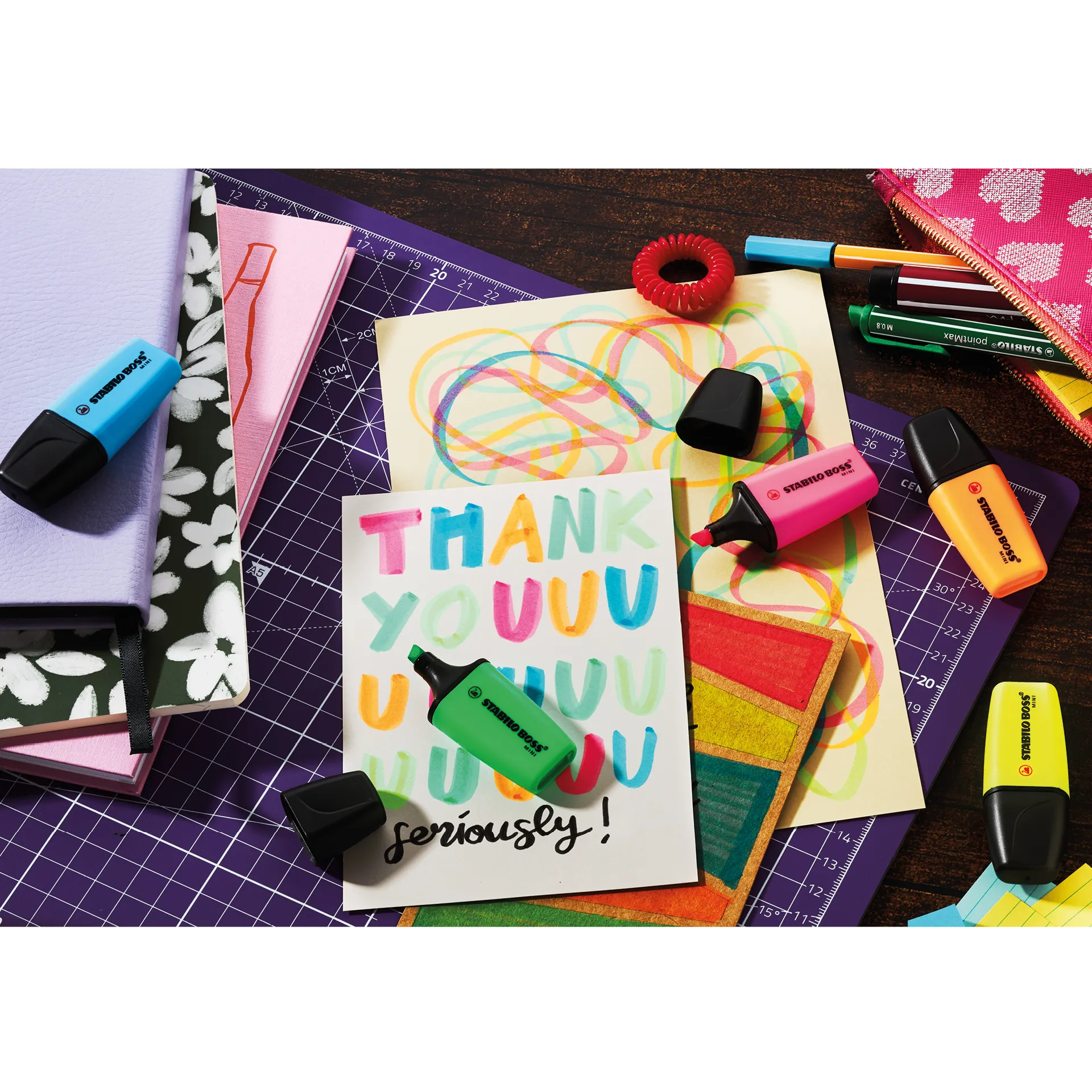 Stabilo Boss Mini Textmarker, 5-tlg.