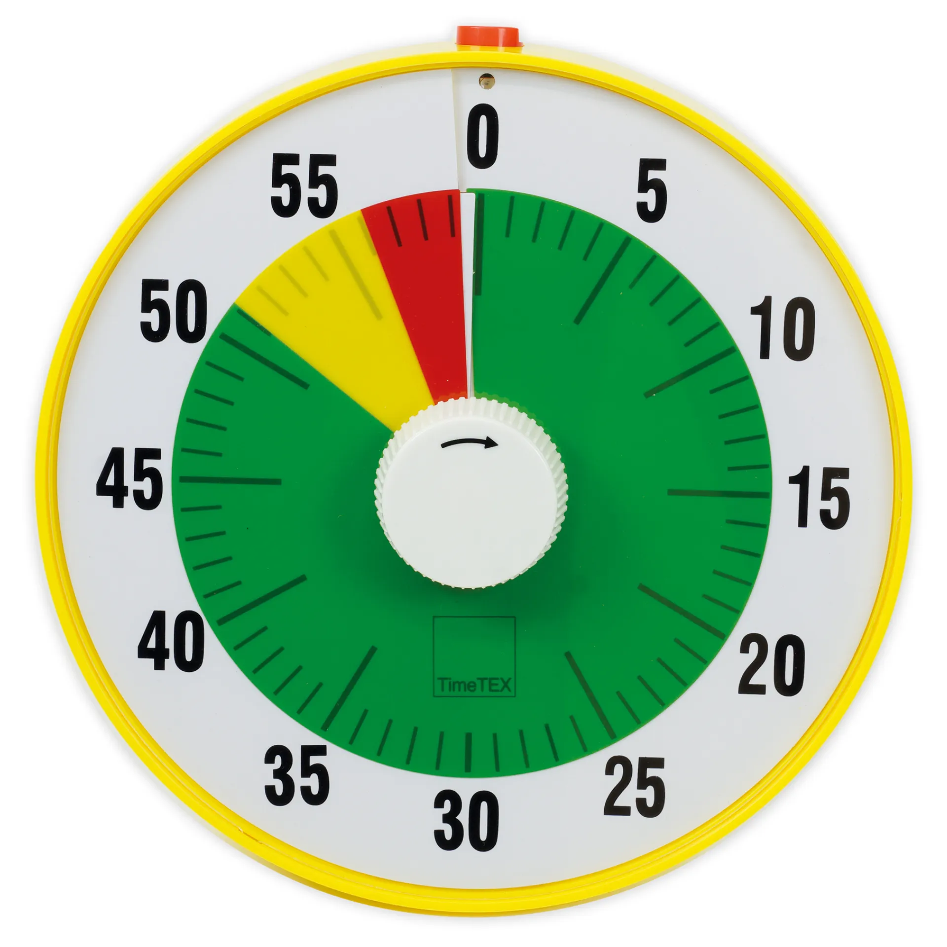 TimeTEX Zeitdauer-Uhr "lautlos" L, 19 cm ø, mit Ampelscheibe + Pausentaste
