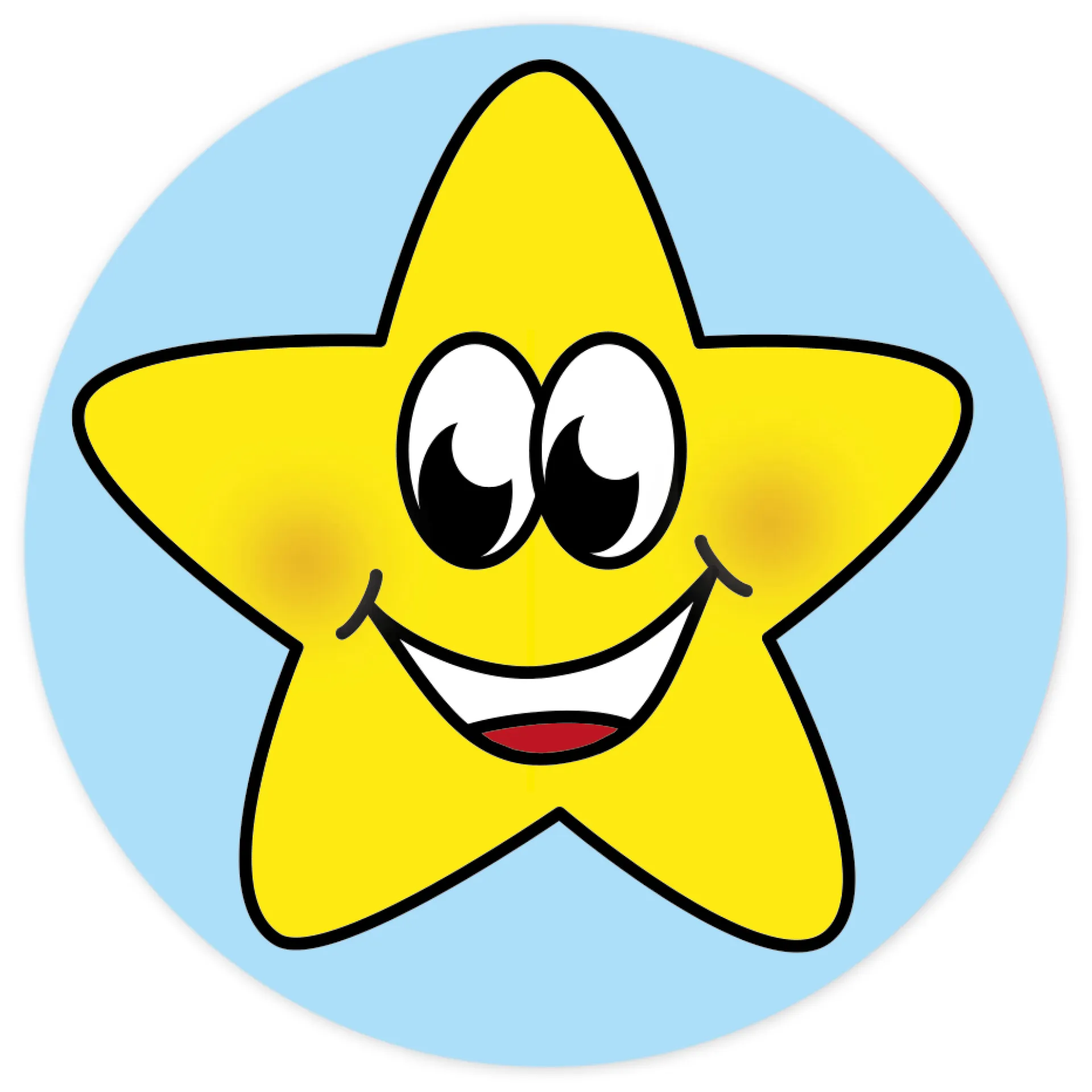 Belobigungs-Aufkleber "Sternchen bunt" in Spender-Box, 500 Stück