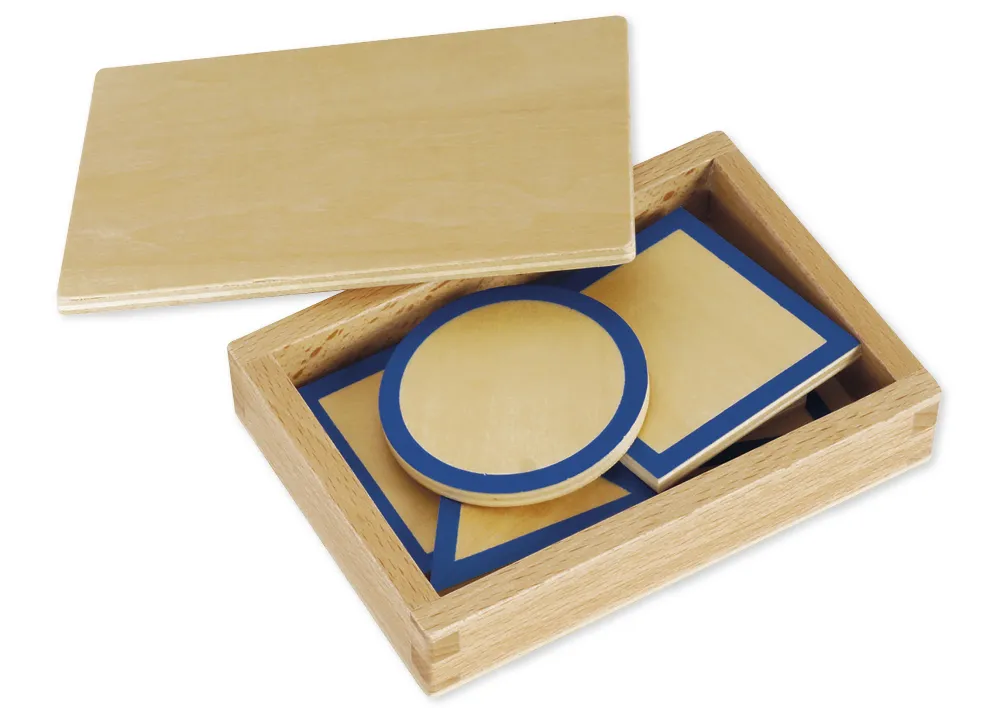 TimeTEX Geometrische Grundtäfelchen im Kasten "Montessori Premium"