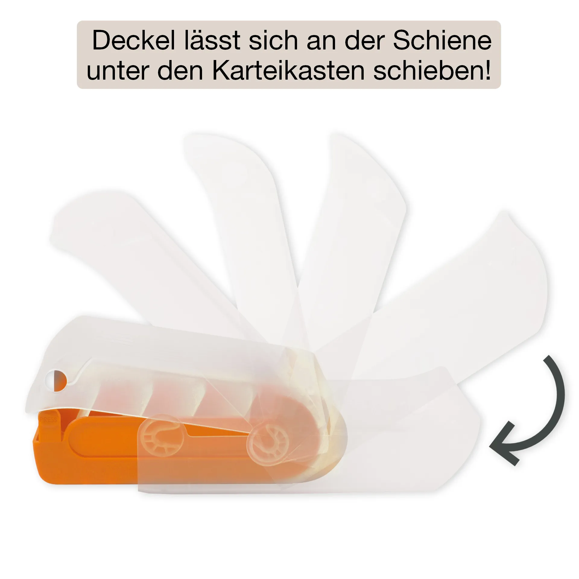 Karteikasten für A8 Kunststoff