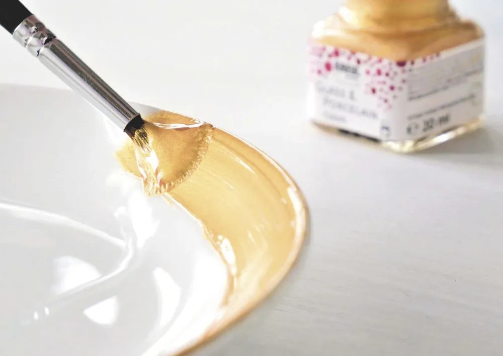 KREUL Glas- und Porzellanmalfarbe Metallic, 6 x 20 ml