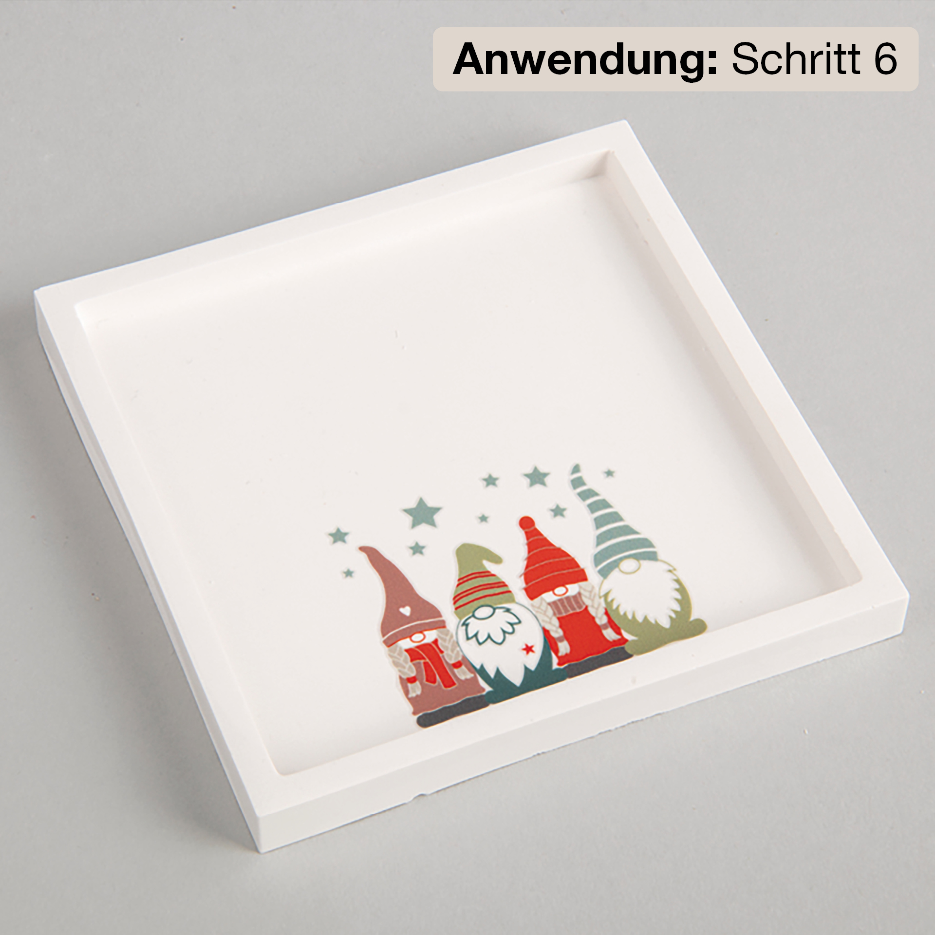 Transfer-Aufkleber "Merry Christmas", mit 3D-Effekt