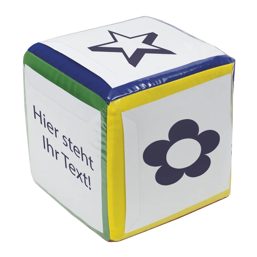 Blanko-Würfel mit Einstecktaschen 10 cm