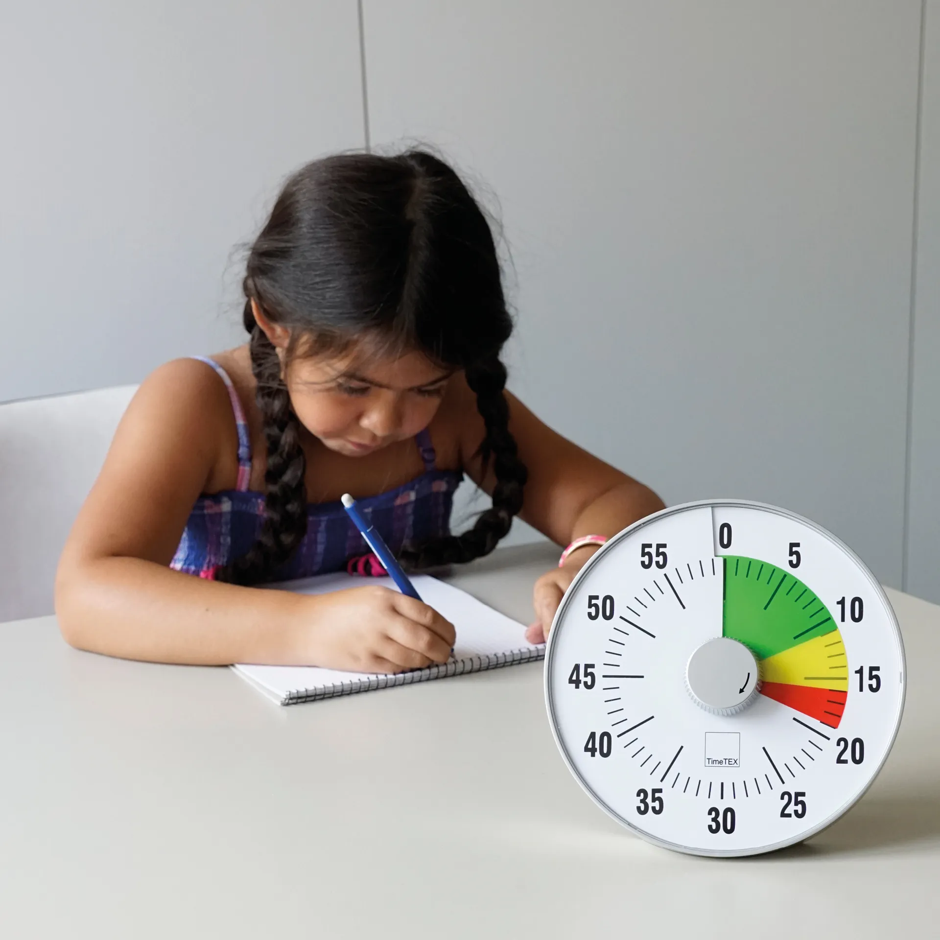 TimeTEX Zeitdauer-Uhr "lautlos" L, 19 cm ø mit Ampelscheibe