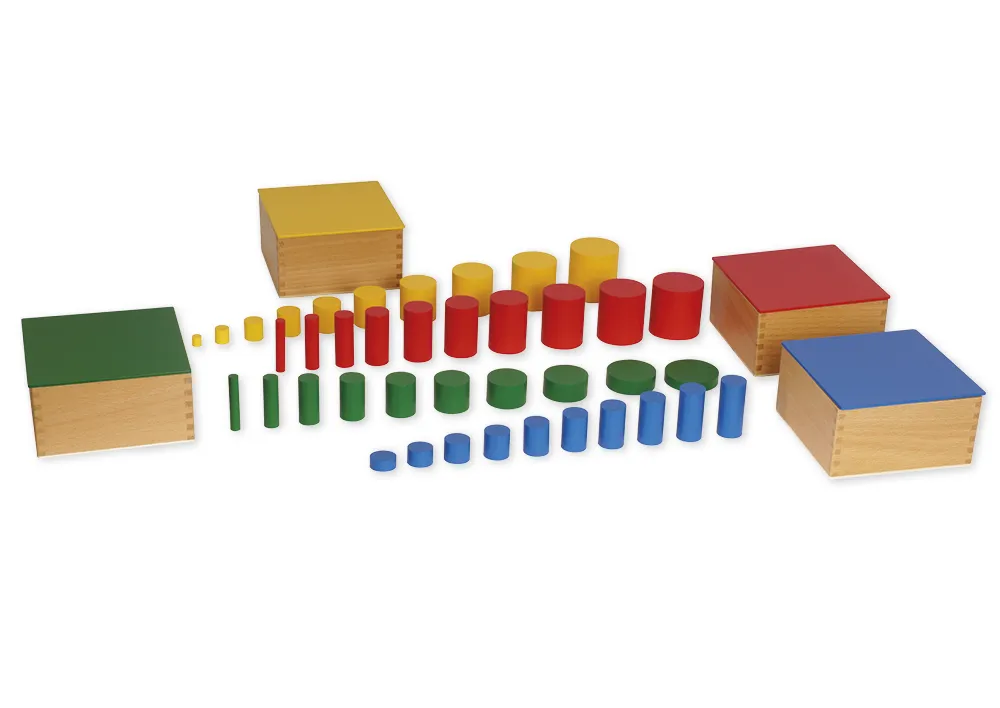 TimeTEX Farbige Zylinder "Montessori Premium"