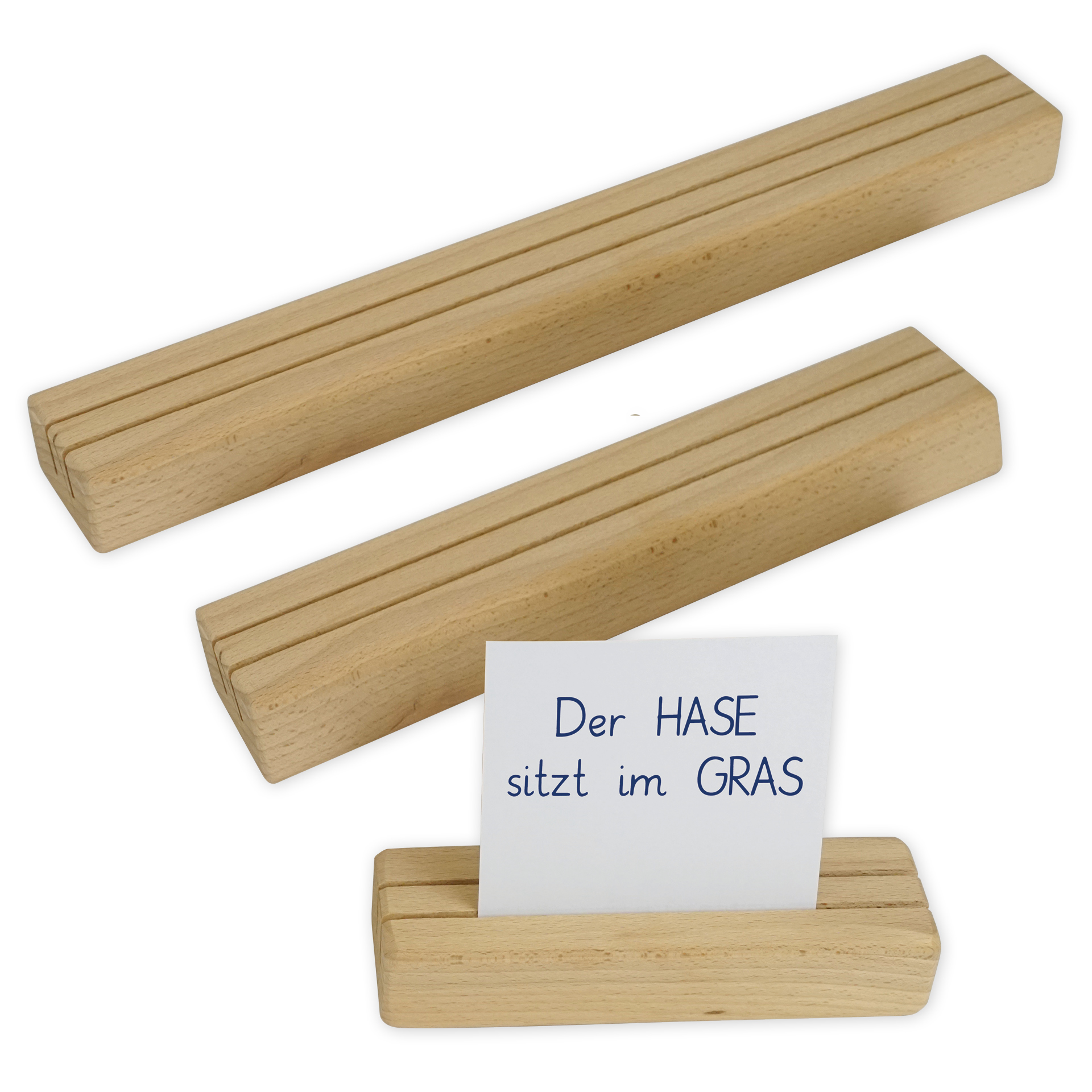 Setzleiste aus Buchenholz, 25 cm