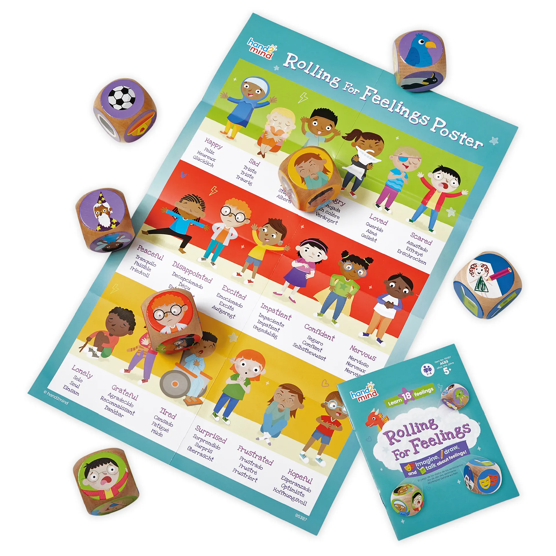 Lernspiel "Gefühle würfeln", 8-tlg.