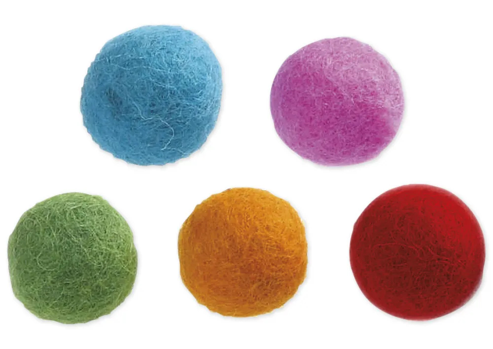 Filz-Kugeln 2 cm ø, 64 Stück