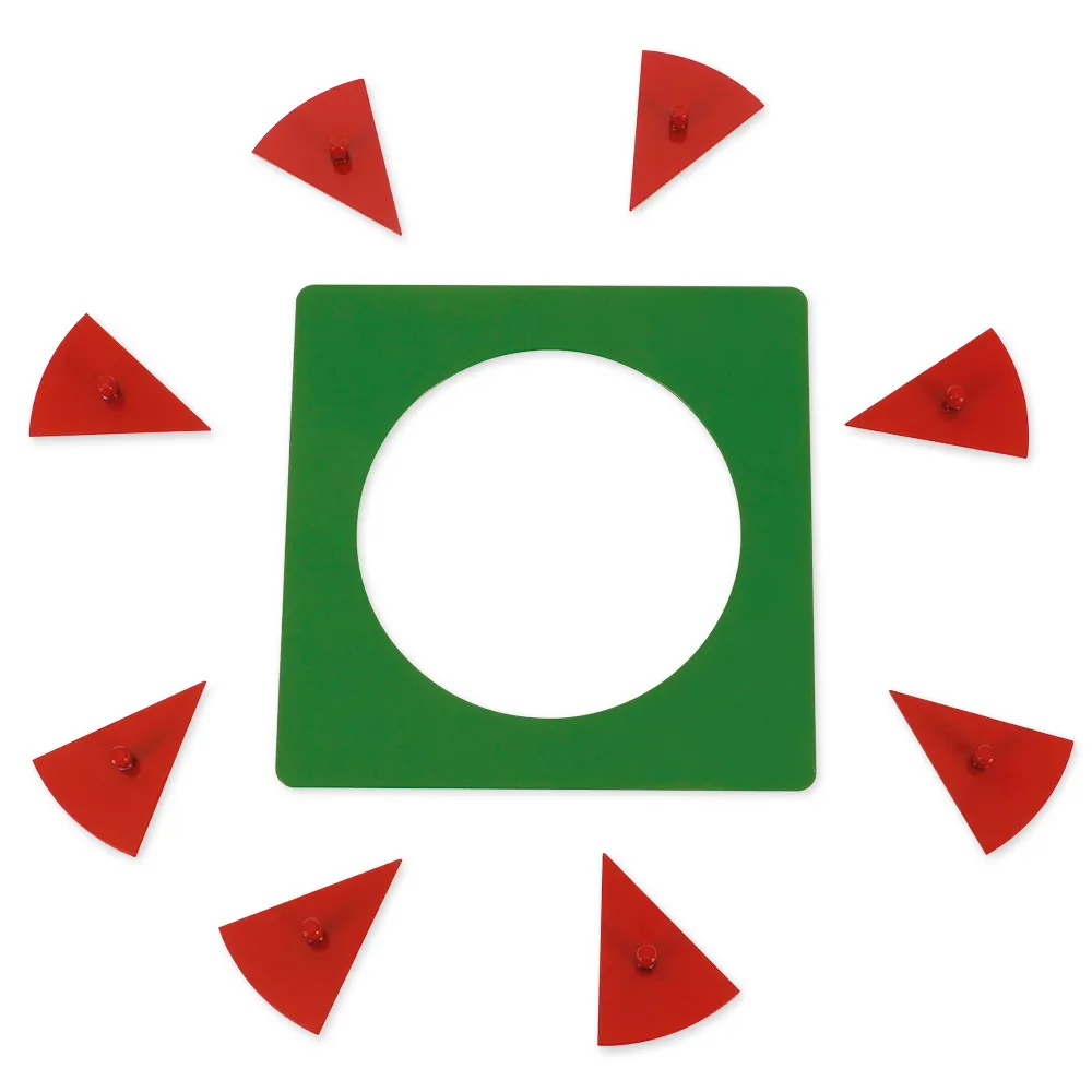 TimeTEX Metallene Bruchrechenkreise "Montessori Premium"