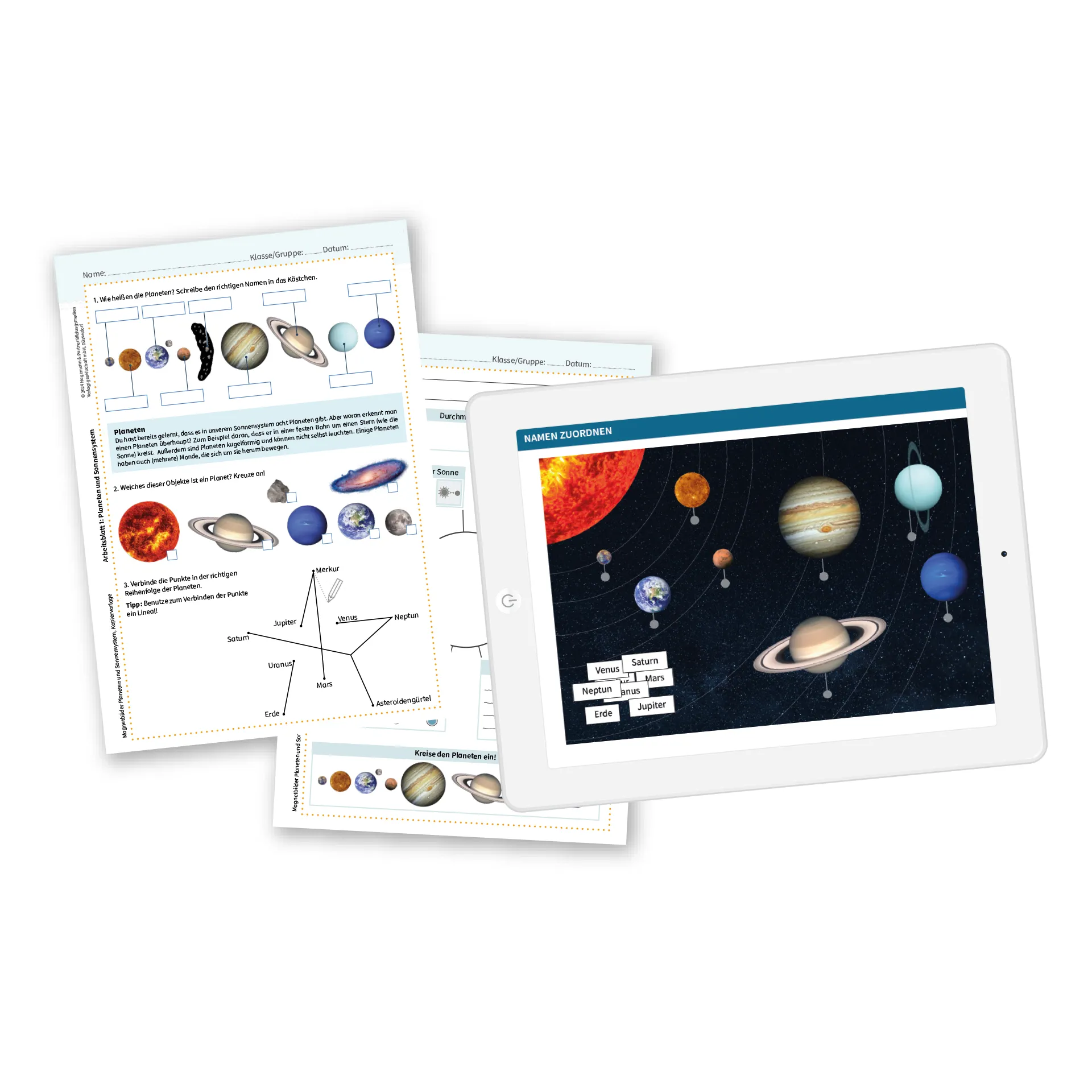 Hagemann Planeten und Sonnensystem magnetisch, 73-tlg.