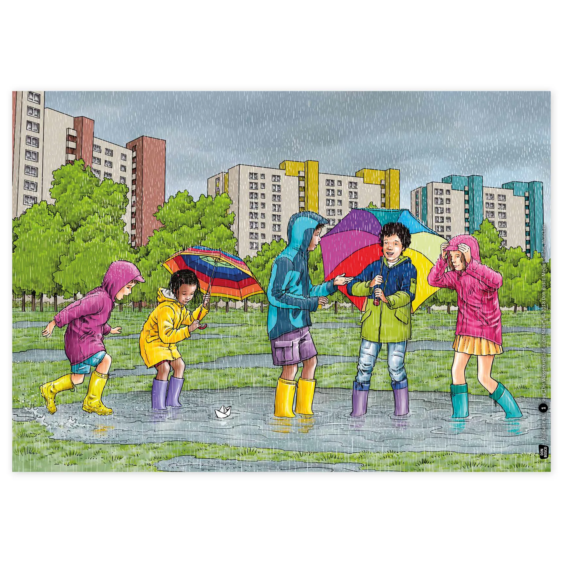 Bildergeschichten-Karten "Der Wasserkreislauf in der Natur", 12-tlg.