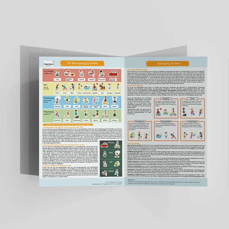 Hagemann Bewegungspyramide, magnetisch, 42-tlg.