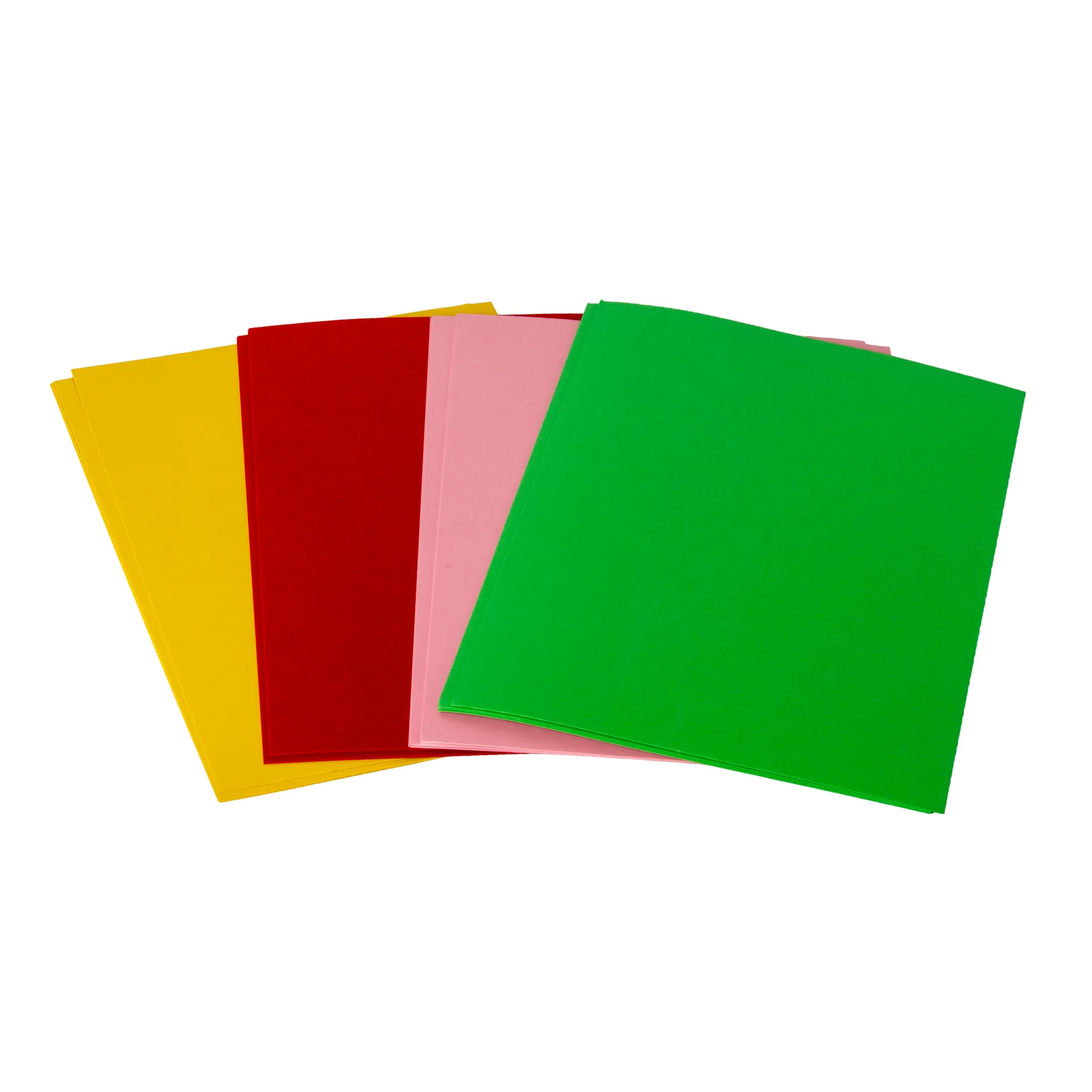 Farbiges Foto-Solarpapier DIN A 5 mit Fixierscheibe (pink, grün, gelb, rot), 16 Blatt