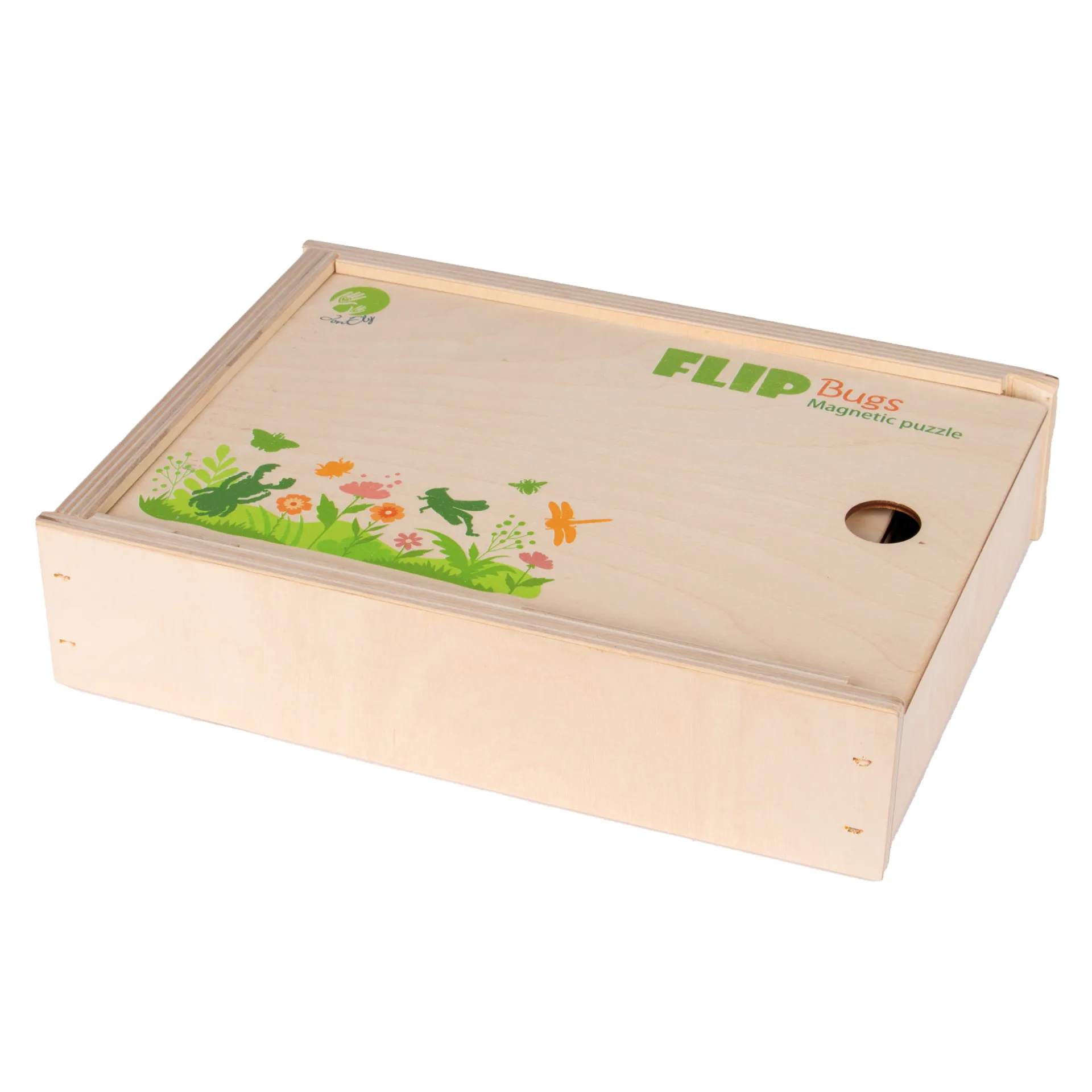 Magnetpuzzle Insekten, Holz, 45-tlg.