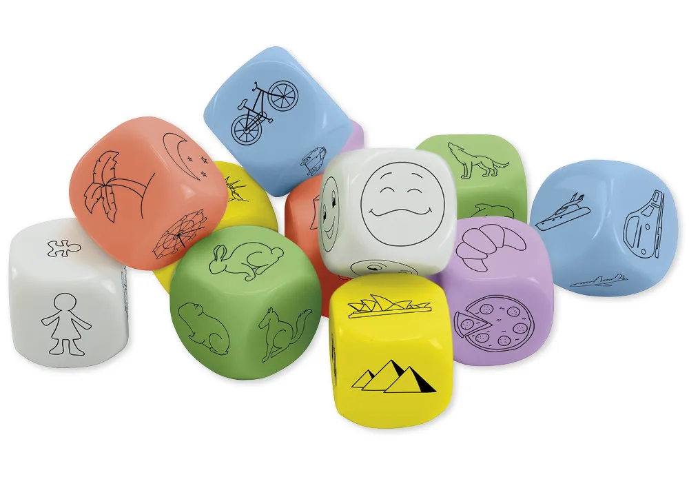 Würfel-Set "Weltreise", 12-tlg., 20 mm in Box