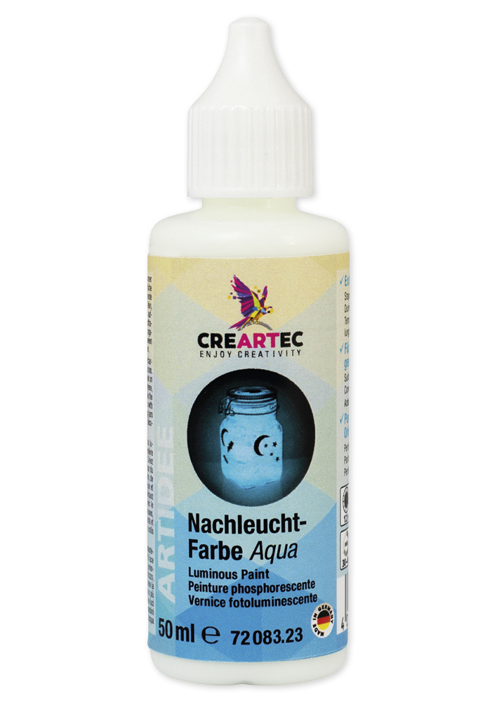 Nachtleuchtfarbe Aqua, 50 ml